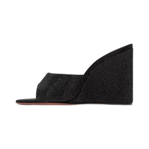 Lupita Crystal Open-Toe Wedges