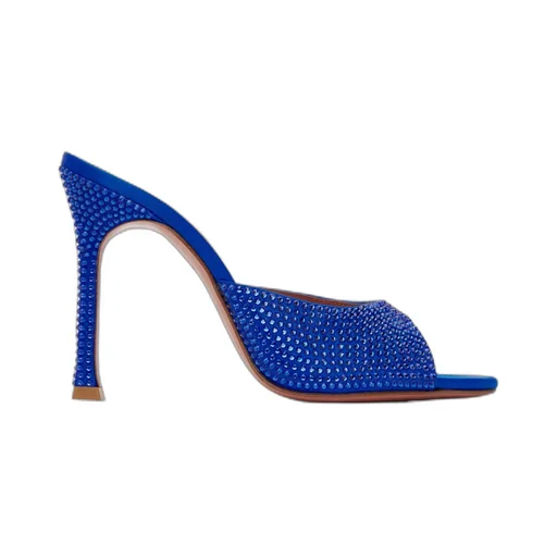 Alexa Crystal Slipper High-Heeled Sandals