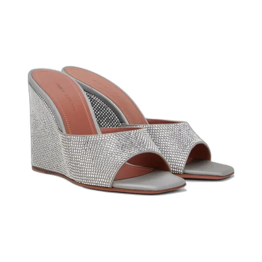 Lupita Crystal Open-Toe Wedges
