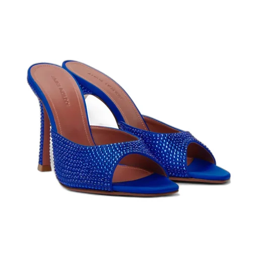 Alexa Crystal Slipper High-Heeled Sandals