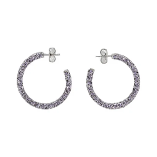 Cameron Crystal Hoop Earrings