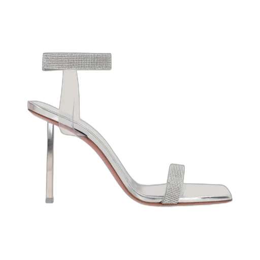 Square-Headed High-Heeled Sandals