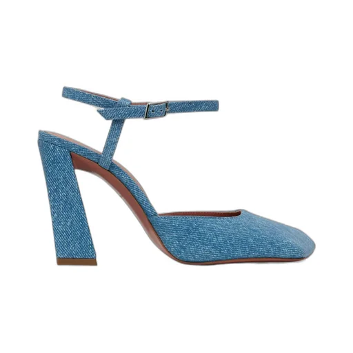 Charlotte Pump Block Printed Denim