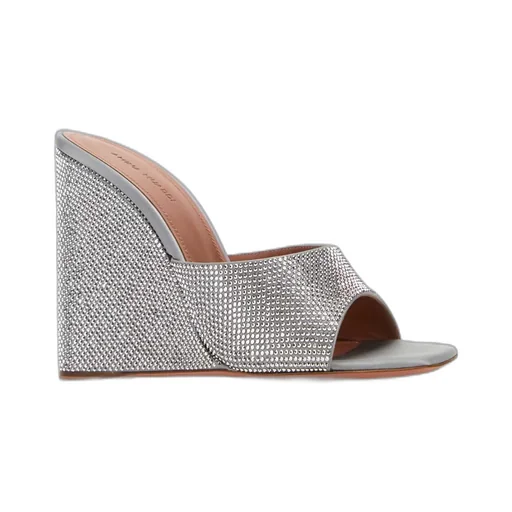 Embellished Wedge Mules