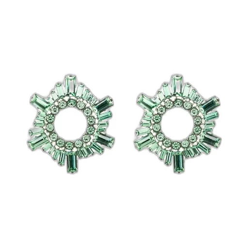 Begum Green Crystal Earrings