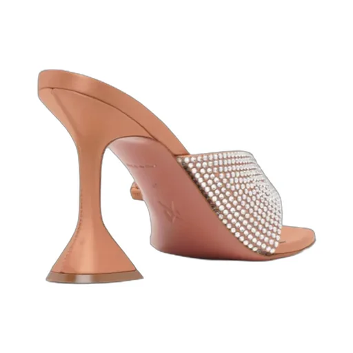 Square-Headed High-Heeled Sandals