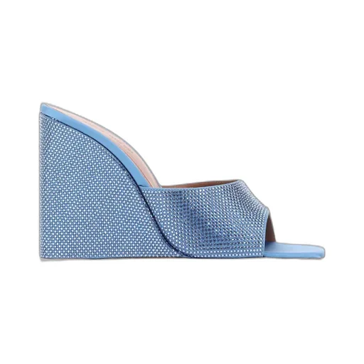 Lupita Crystal Wedge Mules