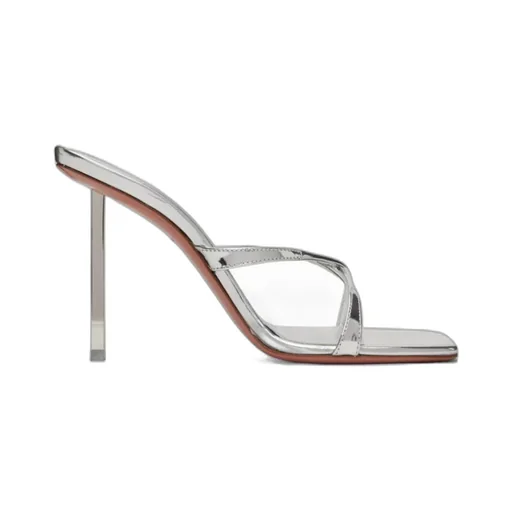 Pull-On High-Heeled Sandals