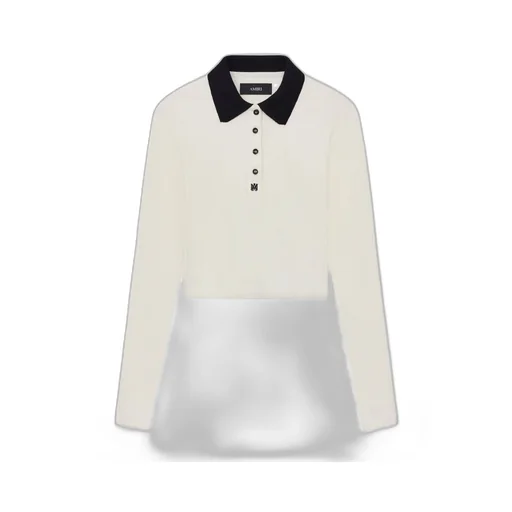Ribbed-Knit Polo Top