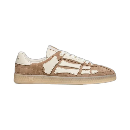 Crocodile-Embossed Skeleton Trainers