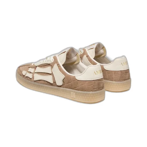 Crocodile-Embossed Skeleton Trainers