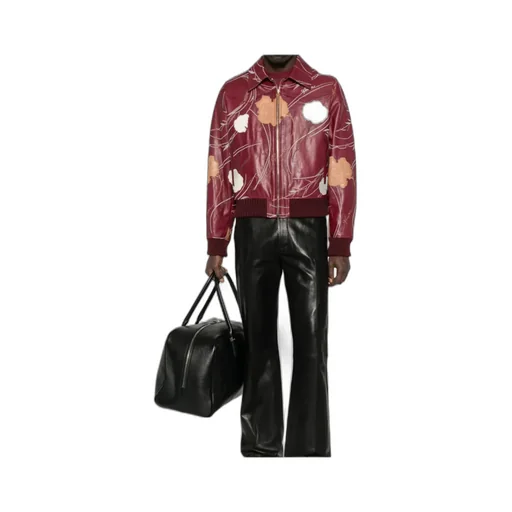 Leather Bomber Jacket
