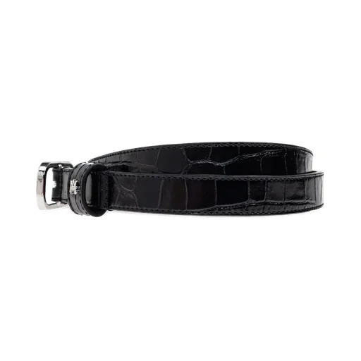 Crocodile-Embossed Belt