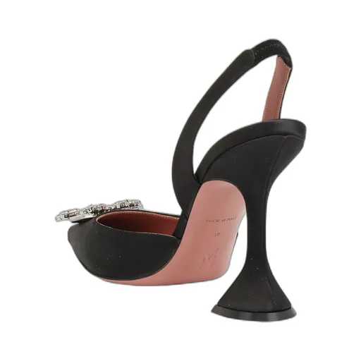 Begum Crystal-Buckle Slingback Pumps