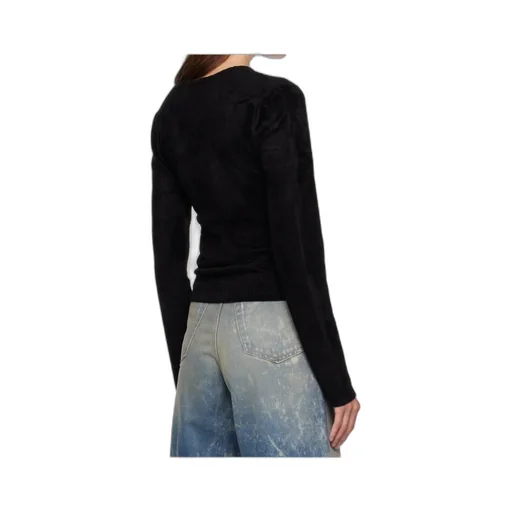 Velvet Long-Sleeved Top