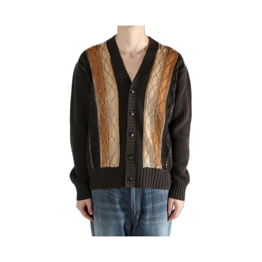 Embellished Striped Cardigan