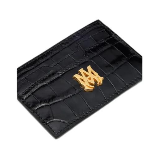 Logo Plaque Leather Wallet