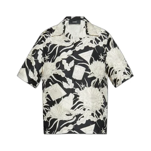 Floral-Print Short-Sleeved Shirt