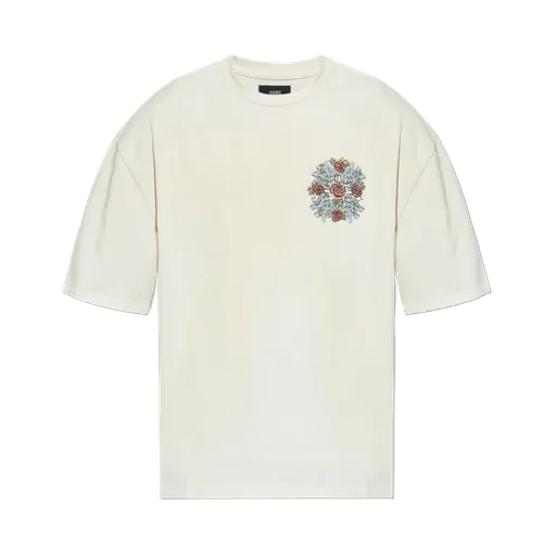 Rose-Embellished T-Shirt