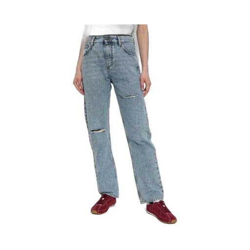 Distressed Knee-Detail Jeans