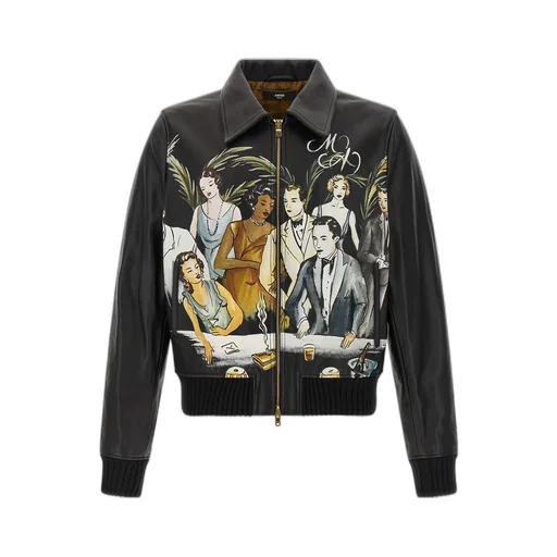 Leather Bomber Jacket