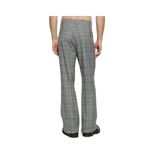 Checked Flared Trousers