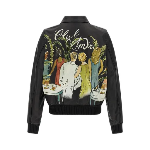 Leather Bomber Jacket