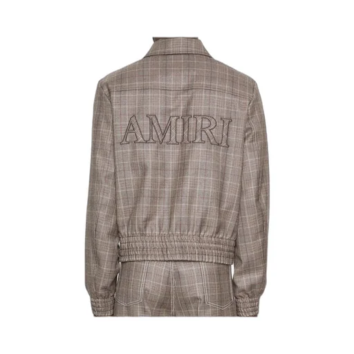 Zip-Up Checked Jacket