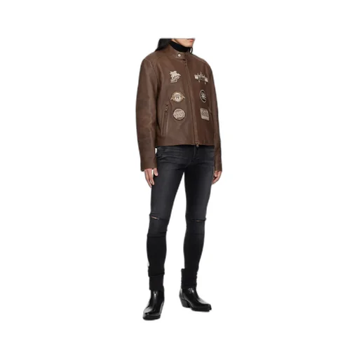 Patch Racing Leather Jacket