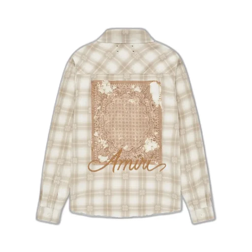 Checked Frayed Shirt