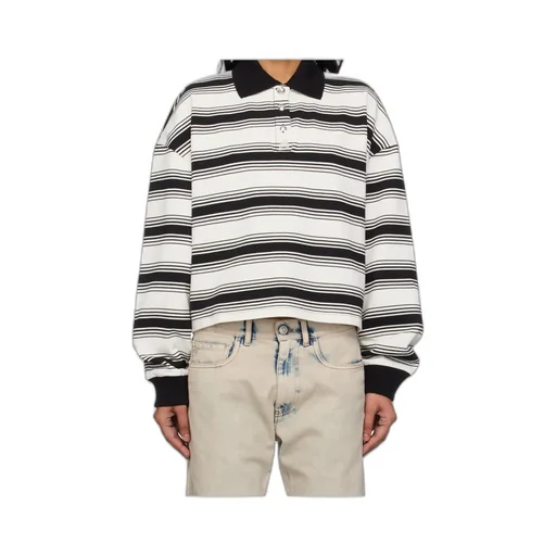 Ma Striped Oversized Polo Shirt