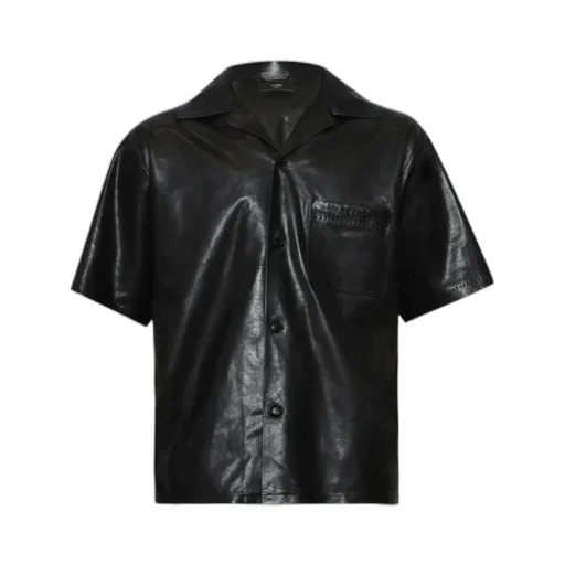Lightweight Leather Camp Shirt
