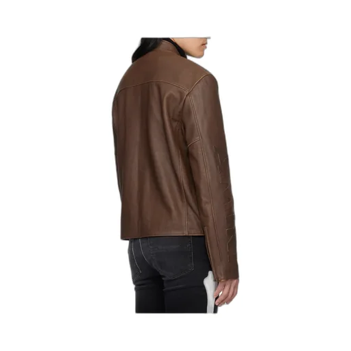 Patch Racing Leather Jacket