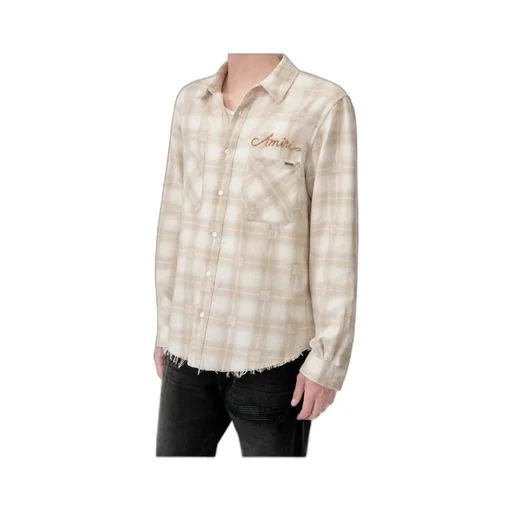 Checked Frayed Shirt