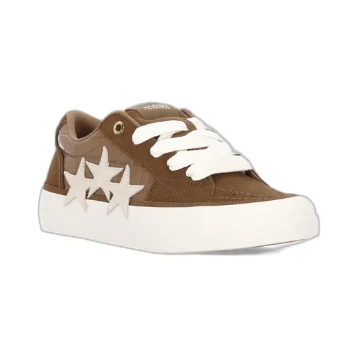 Star-Embellished Leather Sneakers