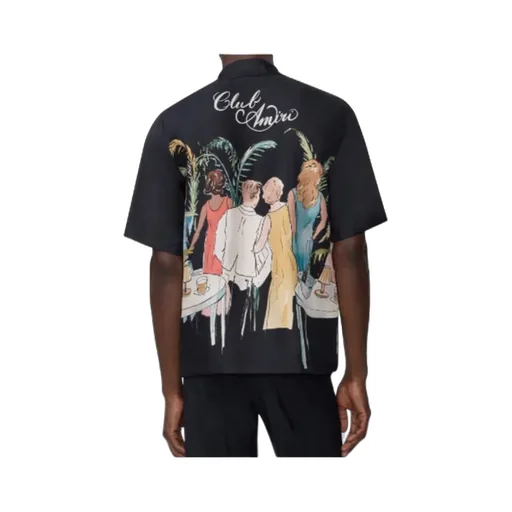 Illustration-Print Short-Sleeve Shirt