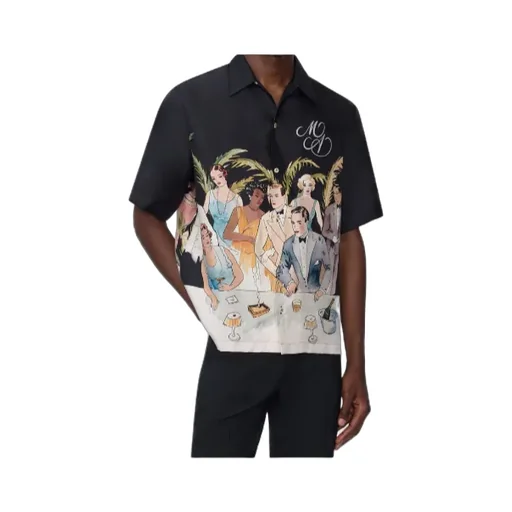 Illustration-Print Short-Sleeve Shirt