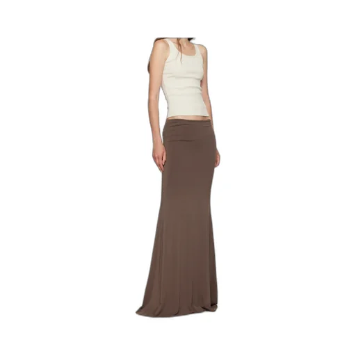 Logo Chain Maxi Skirt