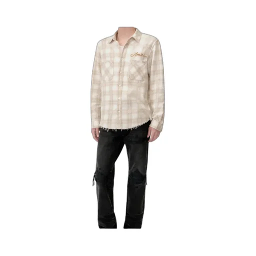 Checked Frayed Shirt
