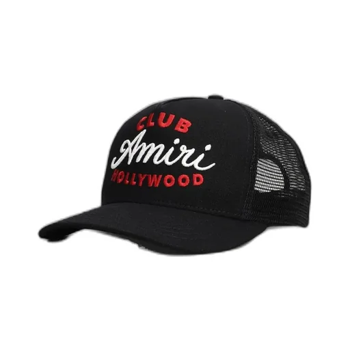 Embroidered Mesh Trucker Cap
