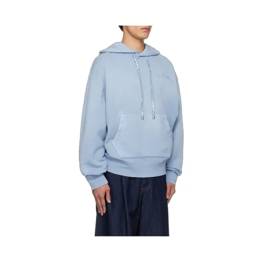 Embroidered-Logo Hoodie