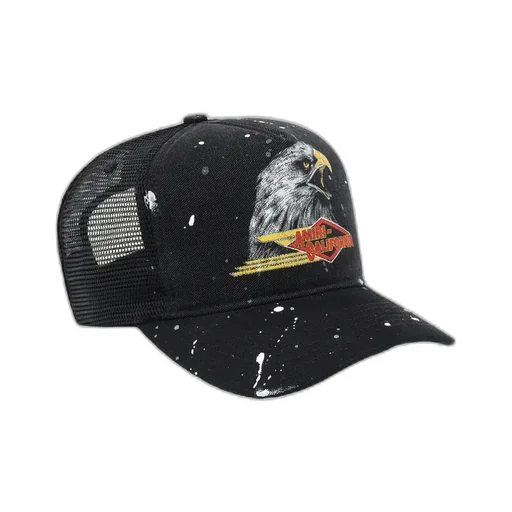 Trucker Eagle-Print Mesh-Back Cap