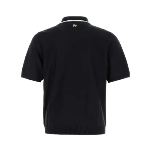 Stripe-Panel Knitted Shirt