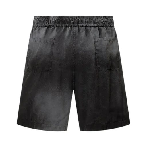 Hollywood Logo Embroidered Silk Shorts