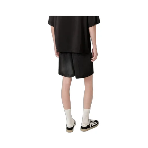 Hollywood Logo Embroidered Silk Shorts