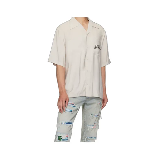 Lapel Short-Sleeved Shirt