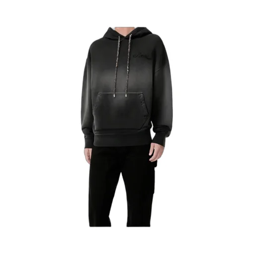 Embroidered Drawstring Hoodie