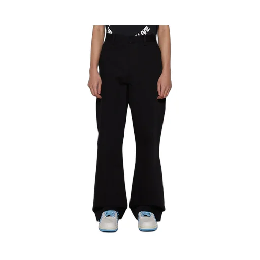 Mid-Rise Flared Trousers
