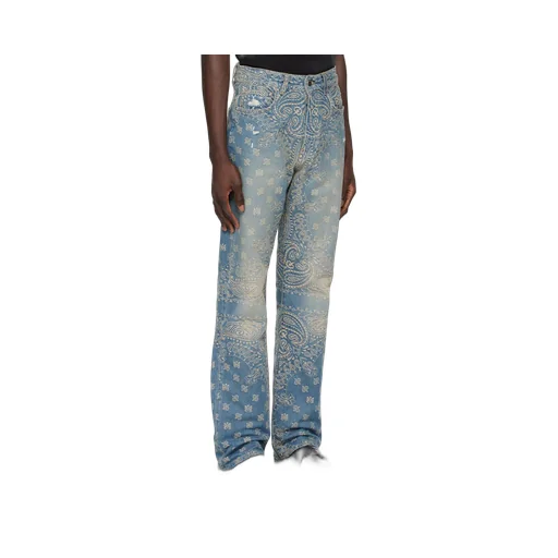 Jacquard Logo Pattern Jeans
