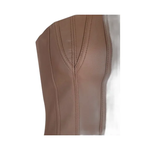 Rib Pleated Tube Top